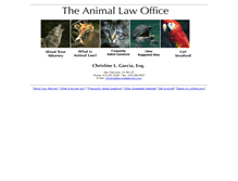 Tablet Screenshot of animalattorney.com